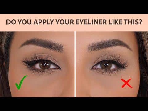 How To Apply Eyeliner To Upper Lid ? - My Glow Journey