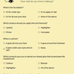 What Makeup Suits My Face Quiz ?